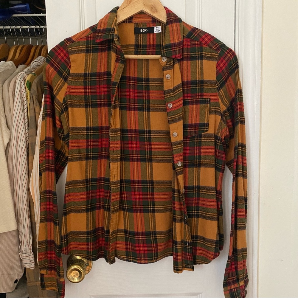 BDG Flannel Plaid Shirt - Size S